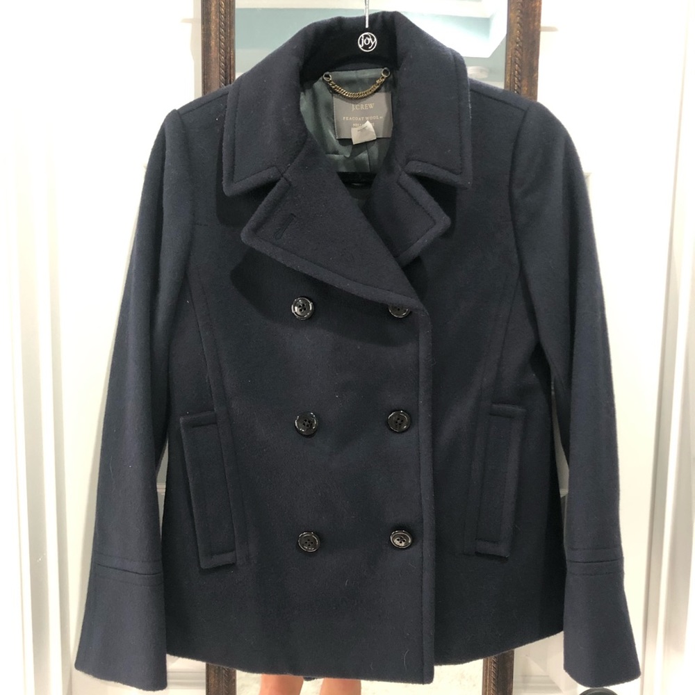 J Crew Navy Peacoat